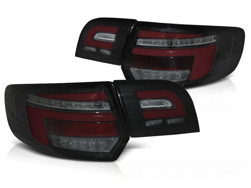 Achterlichten voor AUDI A3 8P 5D SPORTBACK 03-08 - LED ZWART