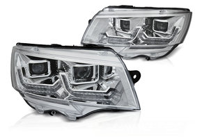 Koplampen voor VW T6.1 vanaf 2020 - DRL CHROOM