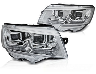 Koplampen voor VW T6.1 vanaf 2020 - DRL CHROOM