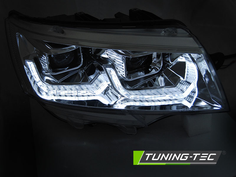 Koplampen voor VW T6.1 vanaf 2020 - DRL CHROOM