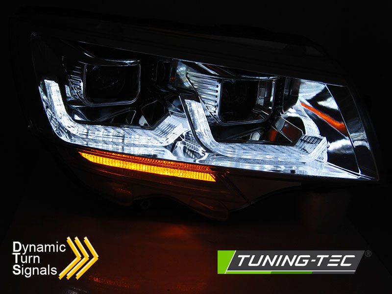 Koplampen voor VW T6.1 vanaf 2020 - DRL CHROOM