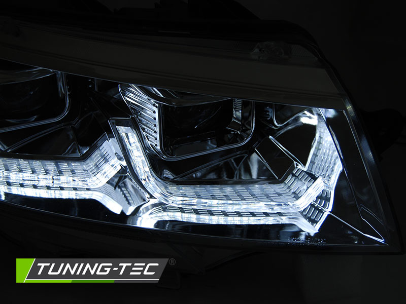 Koplampen voor VW T6.1 vanaf 2020 - DRL CHROOM