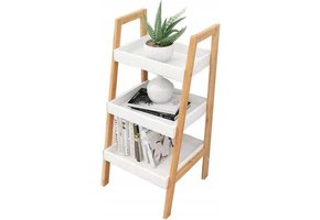 Boekenkast - nachtkastje - gangkast - schuin - wit