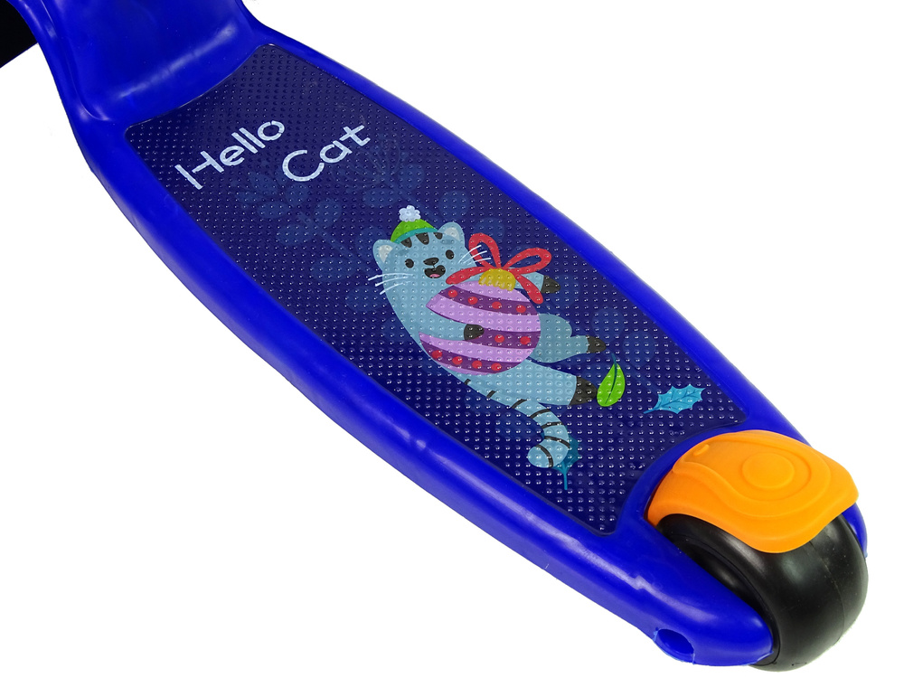 Driewieler kinderstep - met zitje - blauw oranje - tot 30 kg