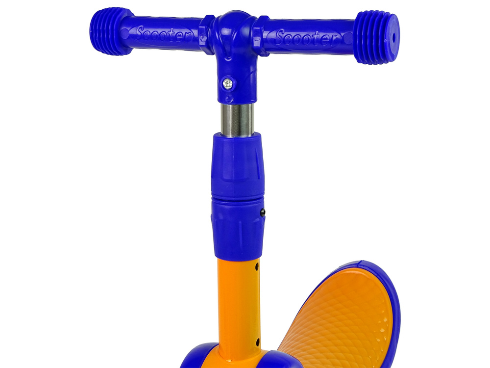 Driewieler kinderstep - met zitje - blauw oranje - tot 30 kg