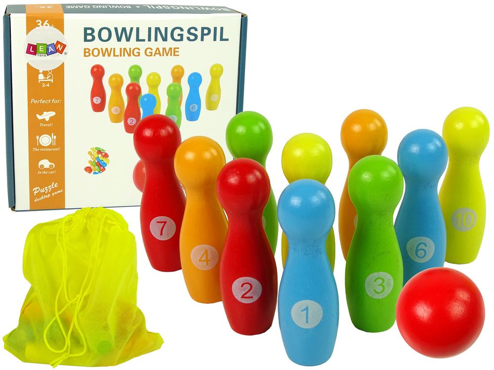 Bowlingkegels - bowlingset kind - 10 kegels & kogel