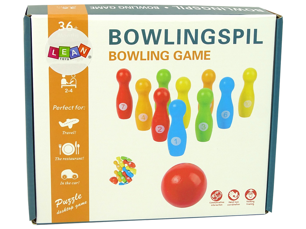 Bowlingkegels - bowlingset kind - 10 kegels & kogel