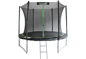 Trampoline - 244 cm - groen zwart - veiligheidsnet - tot 100kg