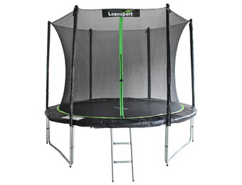 Trampoline - 244 cm - groen zwart - veiligheidsnet - tot 100kg