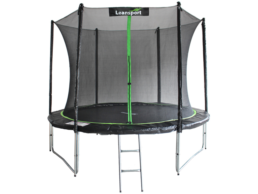 Trampoline - 244 cm - groen zwart - veiligheidsnet - tot 100kg