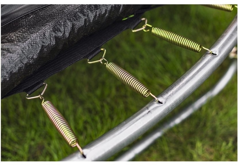 Trampoline - 244 cm - groen zwart - veiligheidsnet - tot 100kg
