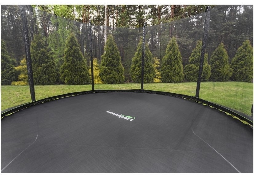 Trampoline - 244 cm - groen zwart - veiligheidsnet - tot 100kg