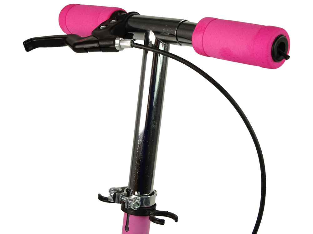Kinderstep 3 wielen - met handrem - max.gewicht 30kg - roze