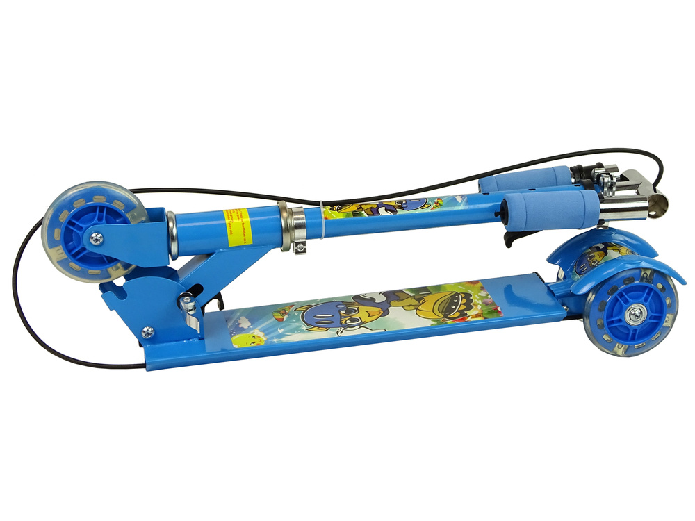 Kinderstep 3 wielen - met handrem- max.gewicht 30kg - blauw