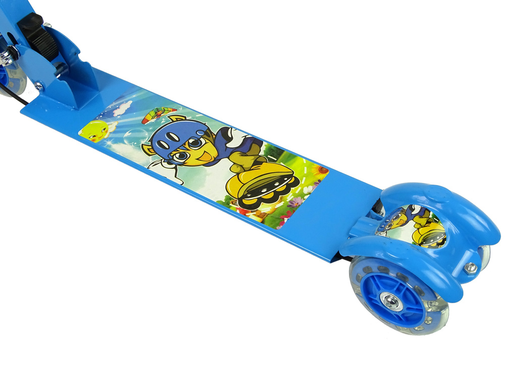 Kinderstep 3 wielen - met handrem- max.gewicht 30kg - blauw