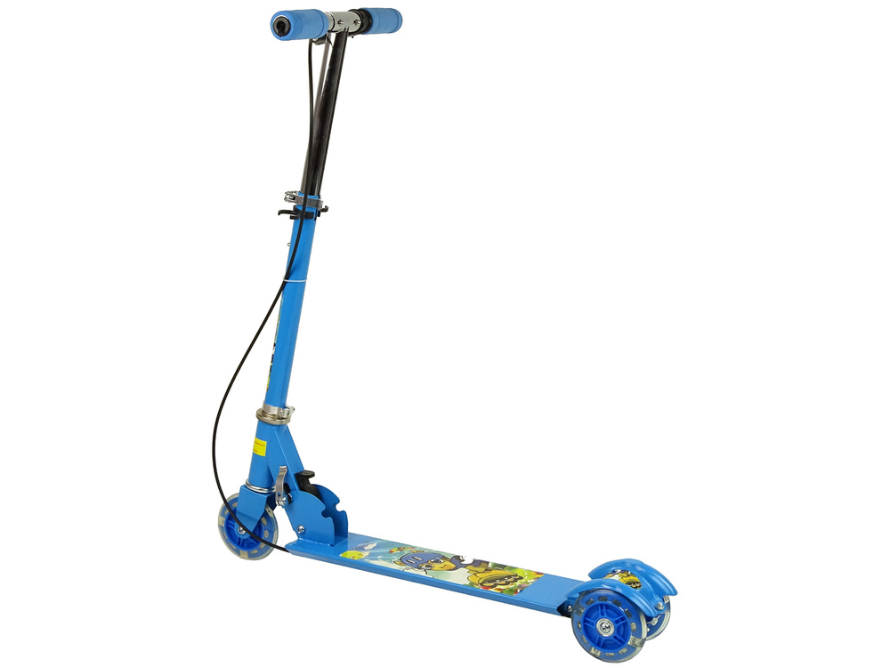 Kinderstep 3 wielen - met handrem- max.gewicht 30kg - blauw