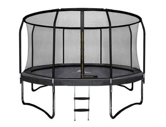 Trampoline - 305 cm - met net en ladder - tot 150 kg - zwart