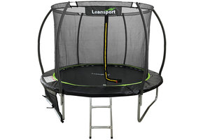 Trampoline - 183 cm - oranje zwart - veiligheidsnet - tot 50kg