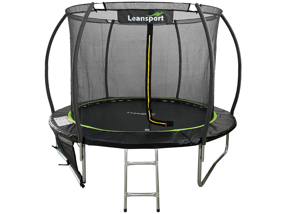 Trampoline - 183 cm - oranje zwart - veiligheidsnet - tot 50kg
