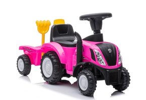 Speelgoed tractor - roze - met aanhanger - tot 25 kg -  91x 29x44 cm