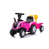 Speelgoed tractor - roze - met aanhanger - tot 25 kg - 91x 29x44 cm