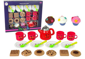 Theeservies kind - met snacks - servies