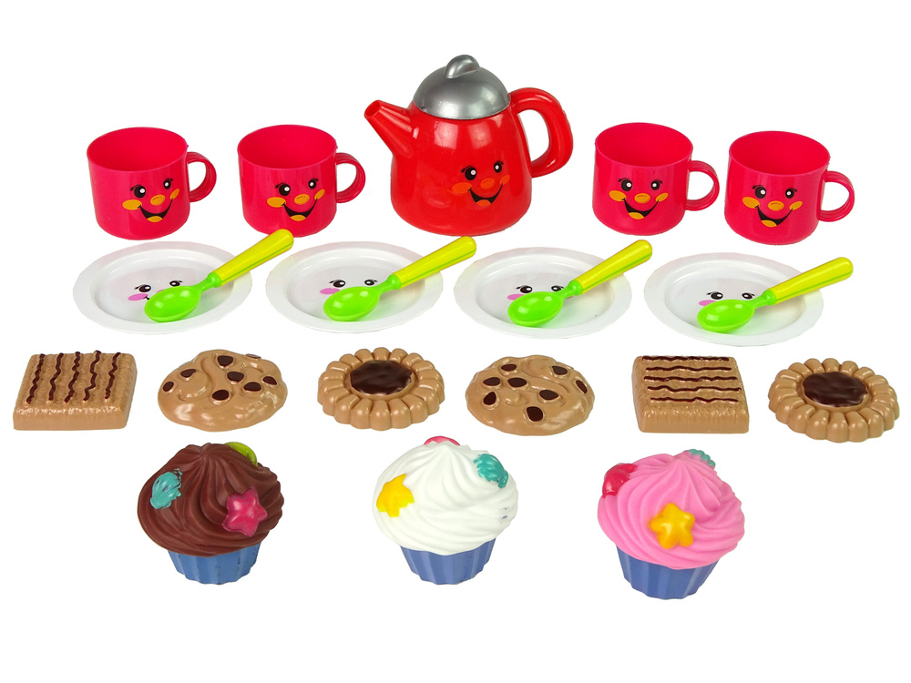 Theeservies kind - met snacks - servies