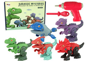 Dinosaurus speelgoed - met schroevendraaiers - 5 dinosaurussen