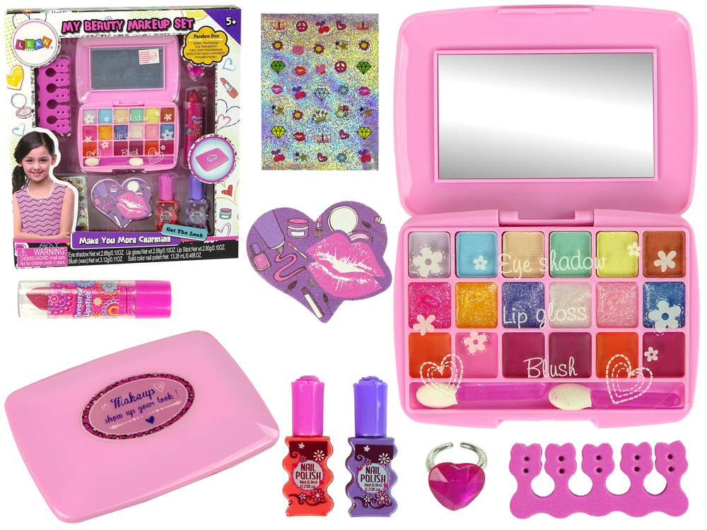 Kinder make up - palet - lipgloss - nagellak - spiegel