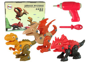 Dinosaurus speelgoed - met schroevendraaiers -  3 dinosaurussen