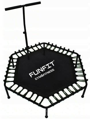 Fitness trampoline zwart - 130 cm