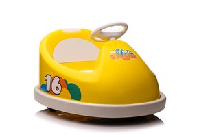 Elektrische botsauto  - max 30 kg - 69x60x46 cm - geel