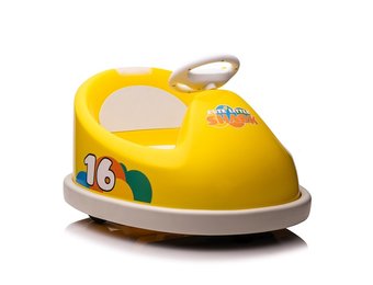 Elektrische botsauto  - max 30 kg - 69x60x46 cm - geel