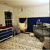 Hangstoel met kussen - binnen en buiten - beige - 100x130 cm