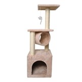 Kleine krabpaal - 4 platformen - melk roze - 90 x 35 cm