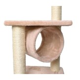 Kleine krabpaal - 4 platformen - melk roze - 90 x 35 cm