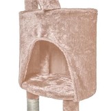 Grote krabpaal - 5 platformen - melk roze - <br />
118 x 49 cm