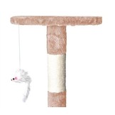 Grote krabpaal - 5 platformen - melk roze - <br />
118 x 49 cm