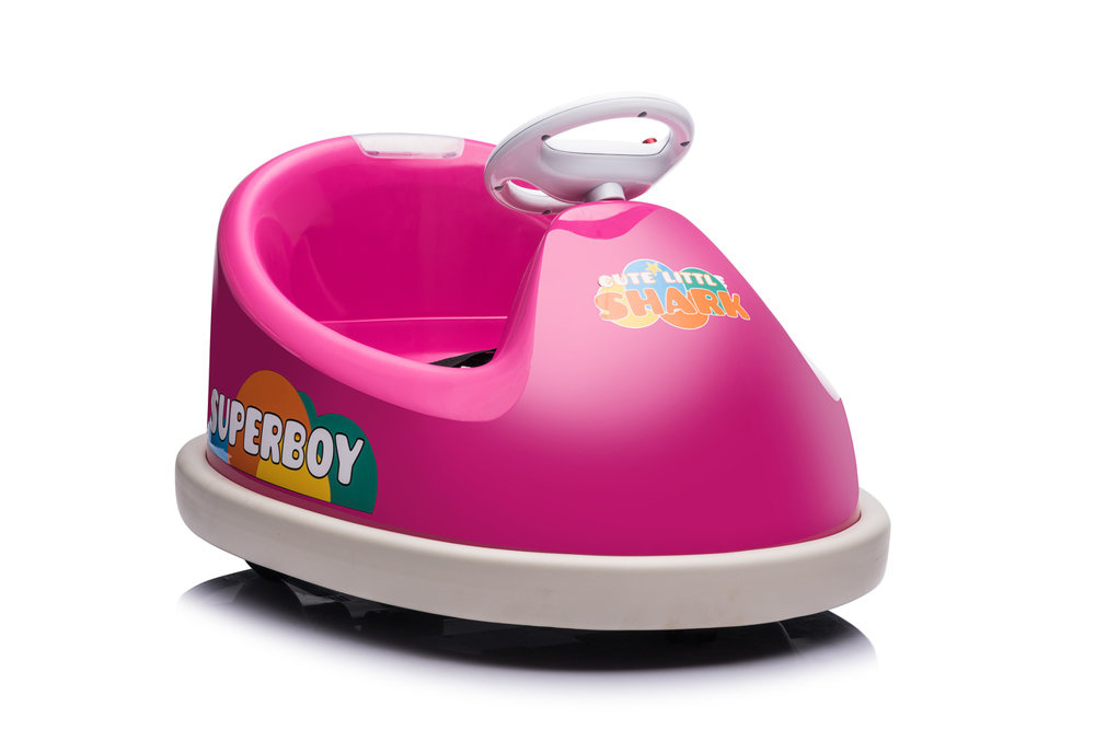 Elektrische botsauto - max 30 kg - 69x60x46 cm - roze
