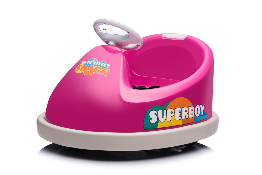 Elektrische botsauto - max 30 kg - 69x60x46 cm - roze