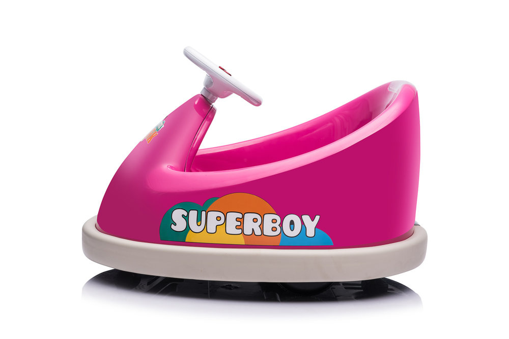 Elektrische botsauto - max 30 kg - 69x60x46 cm - roze