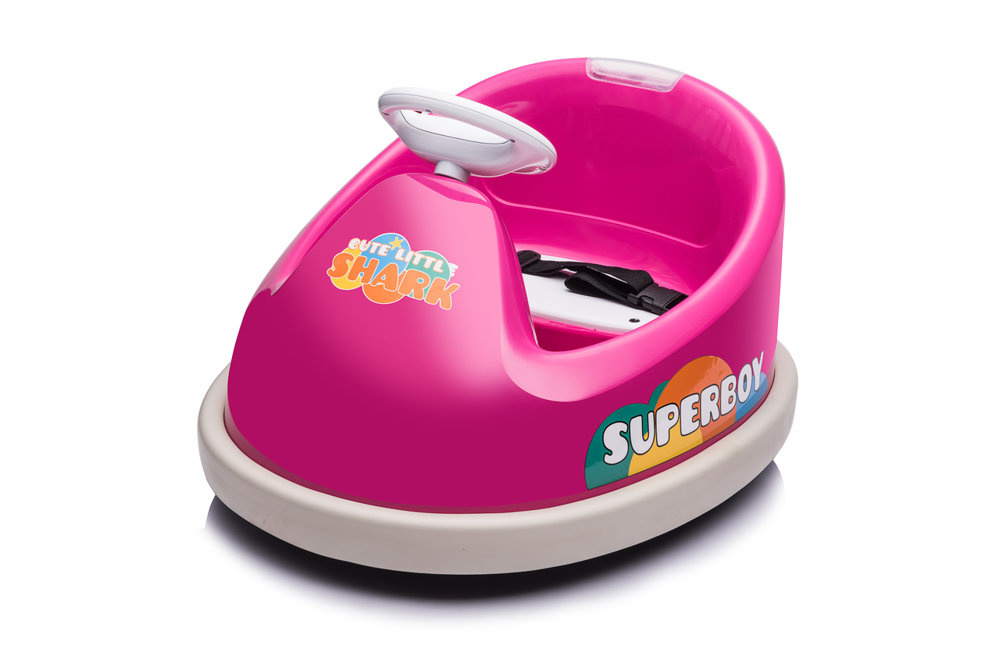 Elektrische botsauto - max 30 kg - 69x60x46 cm - roze