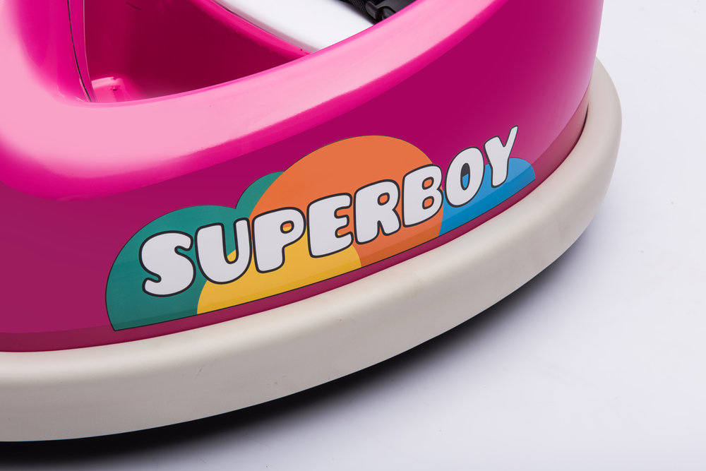 Elektrische botsauto - max 30 kg - 69x60x46 cm - roze