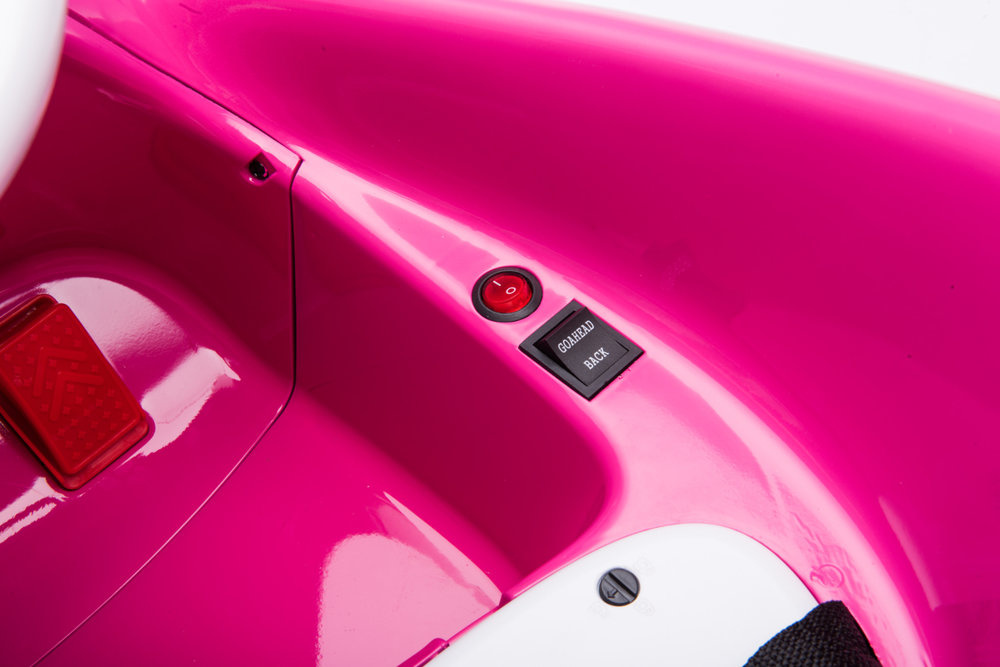 Elektrische botsauto - max 30 kg - 69x60x46 cm - roze