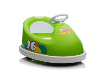 Elektrische botsauto  - max 30 kg - 69x60x46 cm - groen