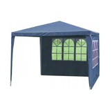 Tuin paviljoen - 2 zijwanden - blauw