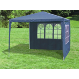 Tuin paviljoen - 2 zijwanden - blauw