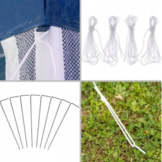 Tuin paviljoen - 2 zijwanden - blauw