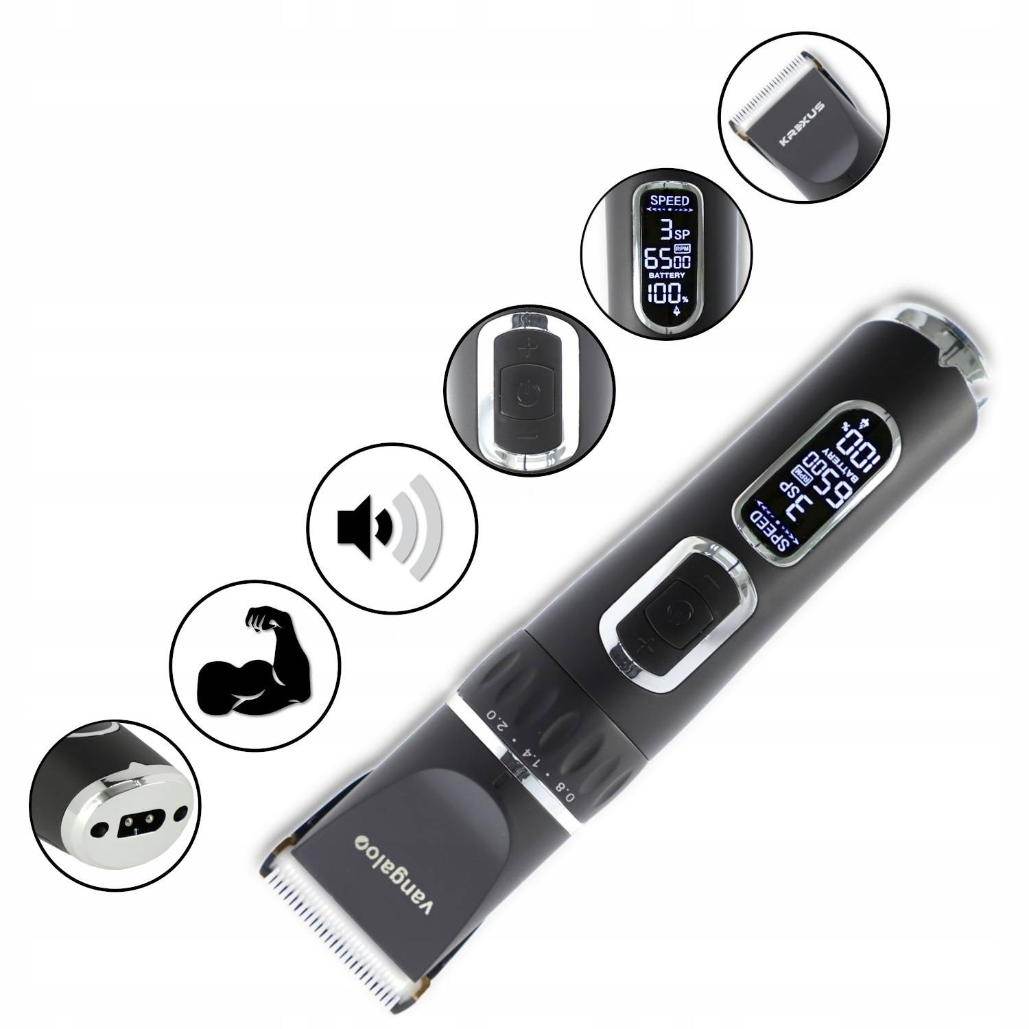 Tondeuse set - 110 - 240V - zwart