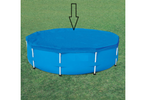 Afdekzeil voor 360 cm diameter opzetzwembaden - Avenli zwembad cover - blauw